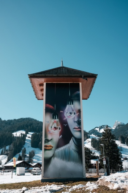 Installation view, Louisa Gagliardi, Electric Company (2025), Elevation 1049, Gstaad, 2025