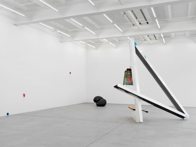 Installation view of Mark Handforth sculptures exhibition
