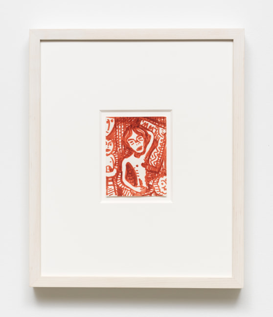 The Long Armed Torso

2010

Ink on paper

Sheet 11.5 x 9 cm / 4 1/2 x 3 1/2 in

Frame 37.5 x 31 x 4 cm / 14 3/4 x 12 1/4 x 1 1/2 in

&amp;copy; Steven Shearer