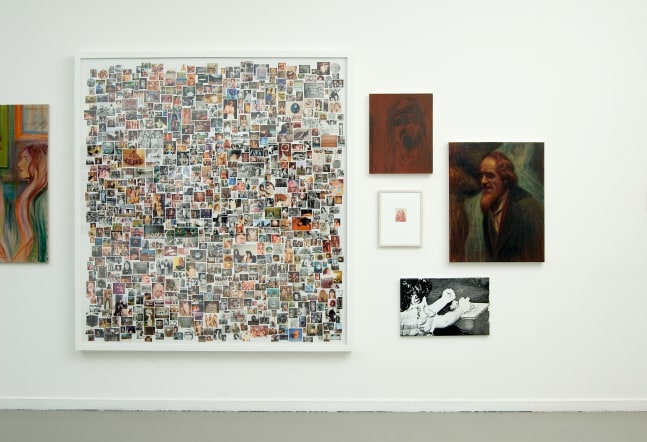 Installation view of works by Steven Shearer