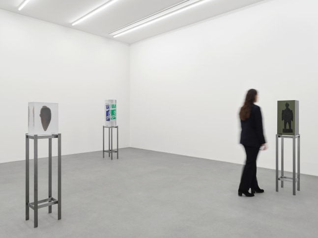 Installation view, Matthew Angelo Harrison, American Ghost, Galerie Eva Presenhuber, Waldmannstrasse, Zurich, 2024
