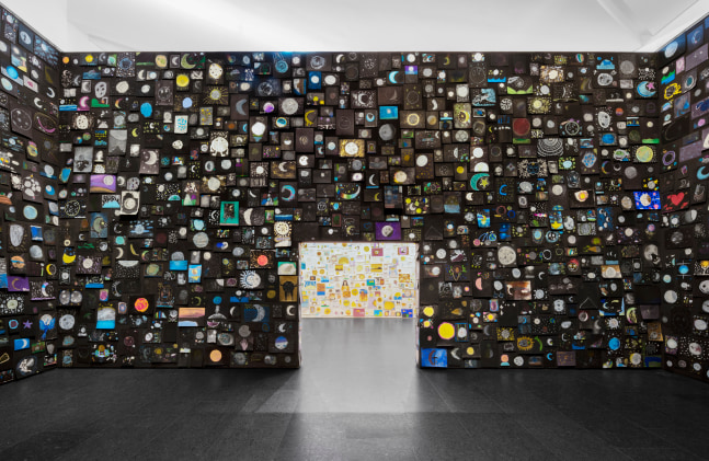 Installation view, Ugo Rondinone, long last happy, Arte Abierto, Mexico City, 2025