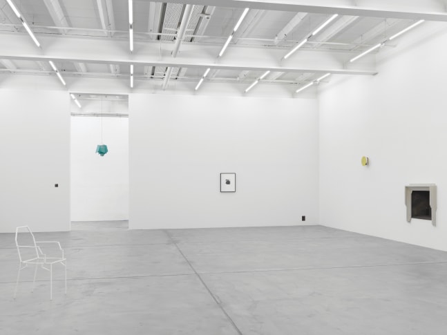 Installation view of Martin Boyce sculpture and photography exhibition
