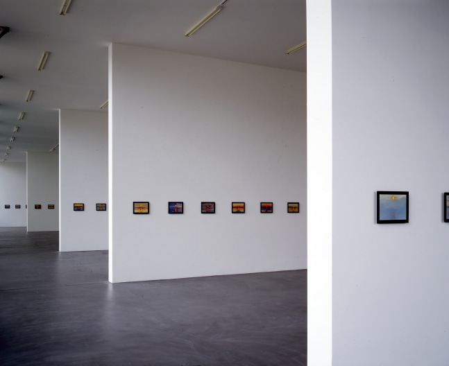Installation view of paintings by Jean-Frédéric Schnyder
