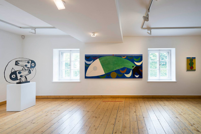 Installlation view, Austin Eddy, Vogel, Fisch und Farbe, Museum Penzberg &amp;ndash; Sammlung Campendonk, Penzberg, 2025