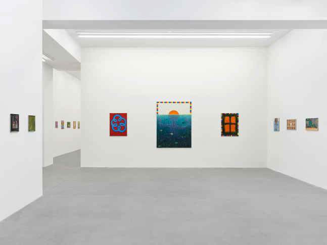 Installation view, Jean-Fr&amp;eacute;d&amp;eacute;ric Schnyder, &amp;OElig;L AUF LEINWAND, Galerie Eva Presenhuber, Waldmannstrasse, Zurich, 2024