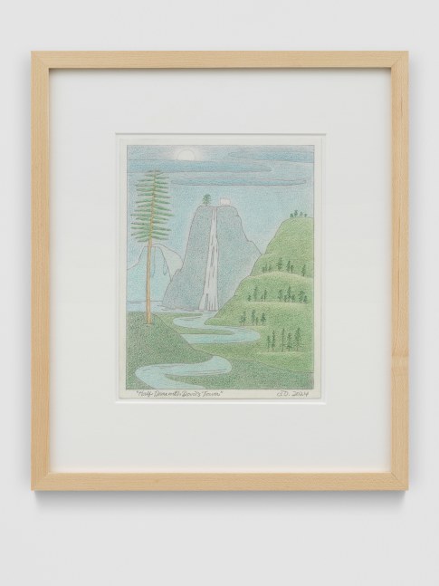 Half Dome with Devil&amp;#39;s Tower

2024

Colored pencil and graphite pencil on Arches hot press paper

Sheet 23 x 18 cm / 9 x 7 in

Frame 38.5 x 33.5 x 3 cm / 15 1/4 x 13 1/8 x 1 1/8 in

&amp;copy; John Dilg