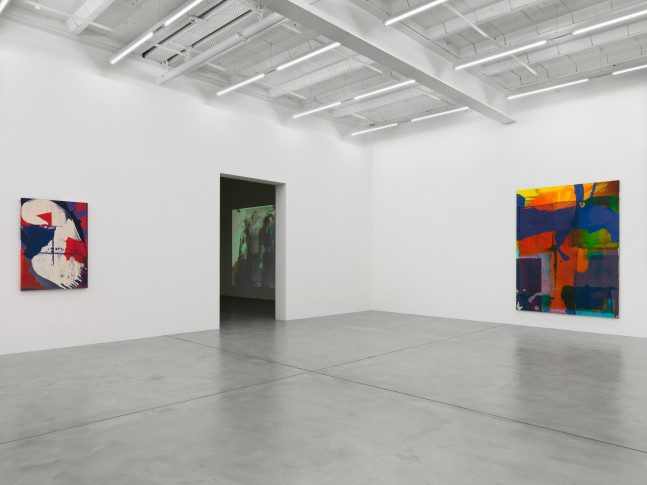 Installation view of Alex Hubbard paintings exhibition