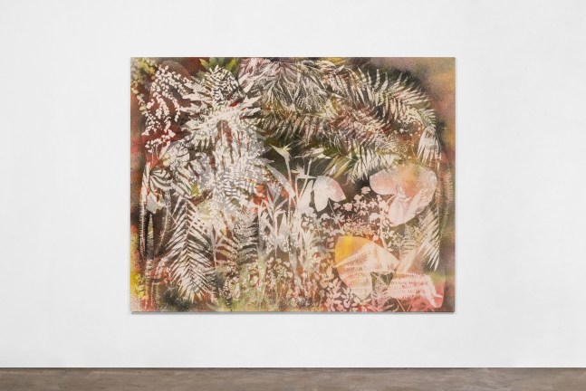 Sam Falls  Black Angel 2020–2021  Pigment on canvas