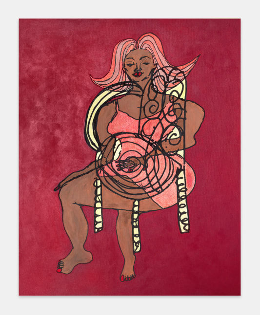 silkscreen painting by Tschabalala Self