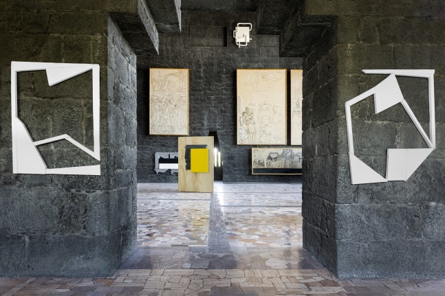 Installation view, Wyatt Kahn, Fantasmas, Museo Anahuacalli, Mexico City, 2024