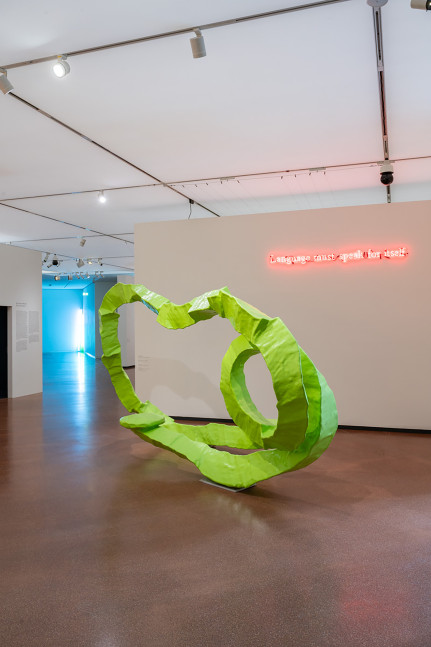 Installation view,&amp;nbsp;Angela Bulloch, Amy Feldman, Franz West, The Line, Heidi Horten Collection, Vienna, 2025