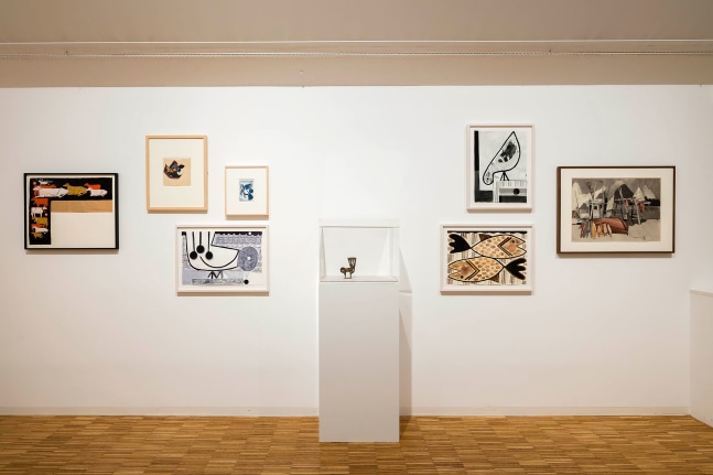 Installlation view, Austin Eddy, Vogel, Fisch und Farbe, Museum Penzberg &amp;ndash; Sammlung Campendonk, Penzberg, 2025