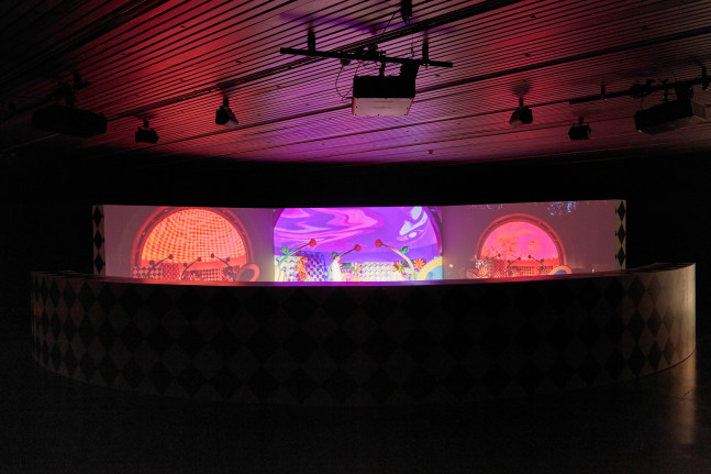 Installation view, Tschabalala Self,&amp;nbsp;Feed Me, Kiss Me, Need Me, Cultuurcentrum Strombeek, Grimbergen, 2023