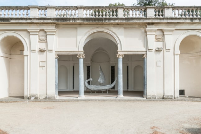 Installation view of sculpture by Jean-Marie Appriou
