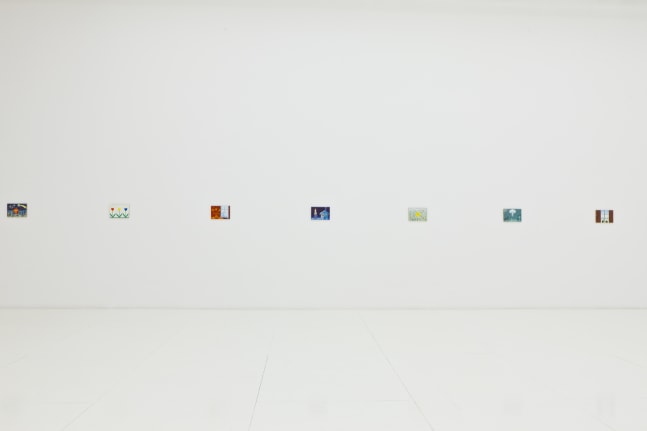 Installation view of works by Jean-Frédéric Schnyder