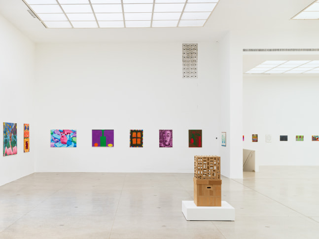 installation view of works by Jean-Frédéric Schnyder