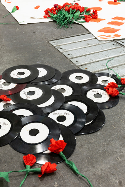 Installation view, Karen Kilimnik,&amp;nbsp;The Joker Episode of The Avengers, Art Basel Unlimited, Basel, 2024