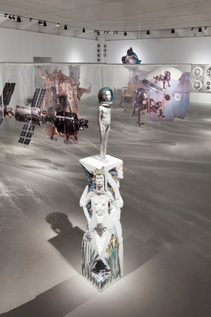 Installation view of sculpture by Jean-Marie Appriou