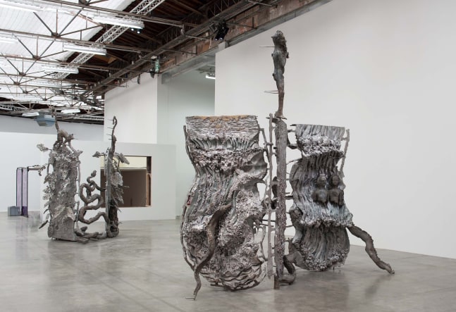 Installation view of sculptures by Jean-Marie Appriou