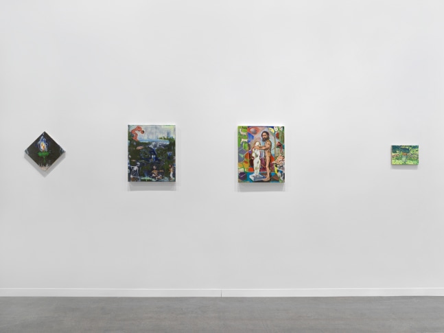 Installation view of works by various artists