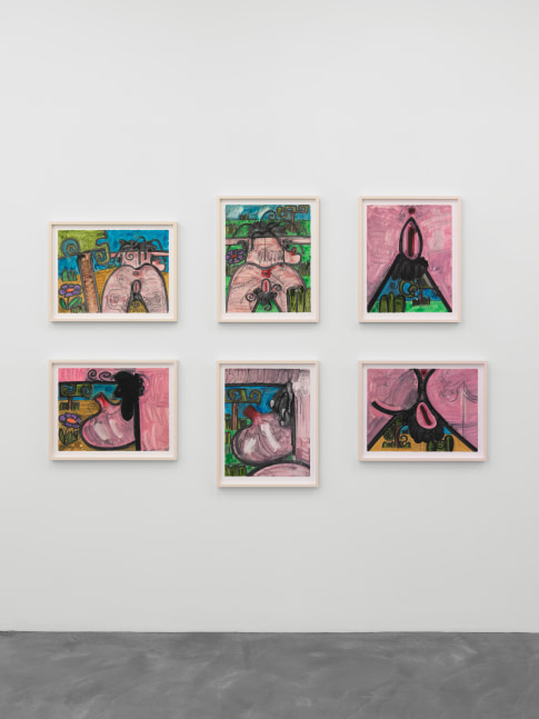 monotypes by Carroll Dunham