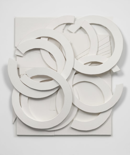 Wall relief by Wyatt Kahn Piled Up (Ben’s Dream) 2020 Linen on linen on panel 186 x 181 x 19.5 cm / 73 1/4 x 71 1/4 x 7 3/4 in
