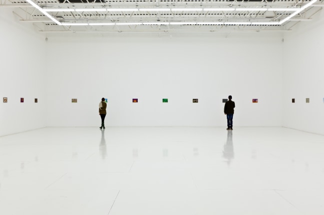 Installation view of works by Jean-Frédéric Schnyder