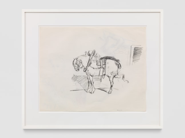 work image of drawing by Karen Kilimnik