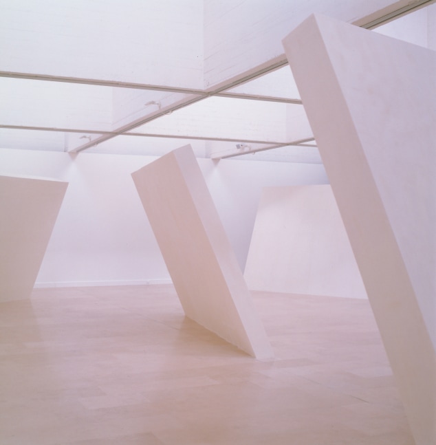 Installation view of sculptures by Ugo Rondinone