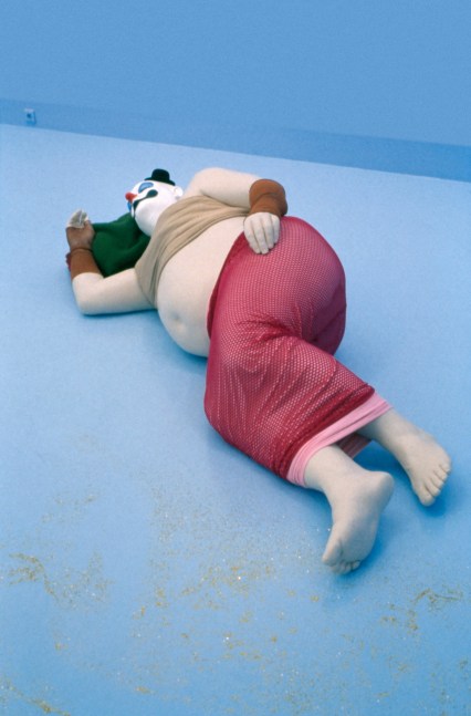 Installation view of sculpture by Ugo Rondinone