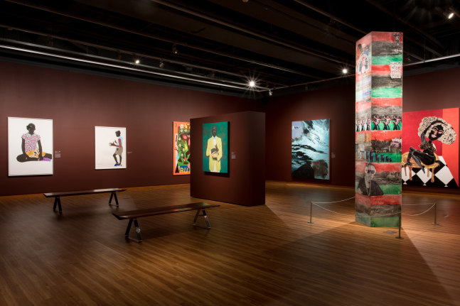 Installation view, Tschabalala Self,&amp;nbsp;A Superlative Palette: Contemporary Black Women Artists,&amp;nbsp;Harvey B. Gantt Center for African-American Arts, Charlotte, 2024