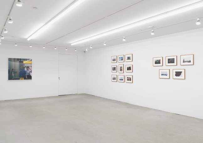 Installation view of photographs by Lee Jaffe