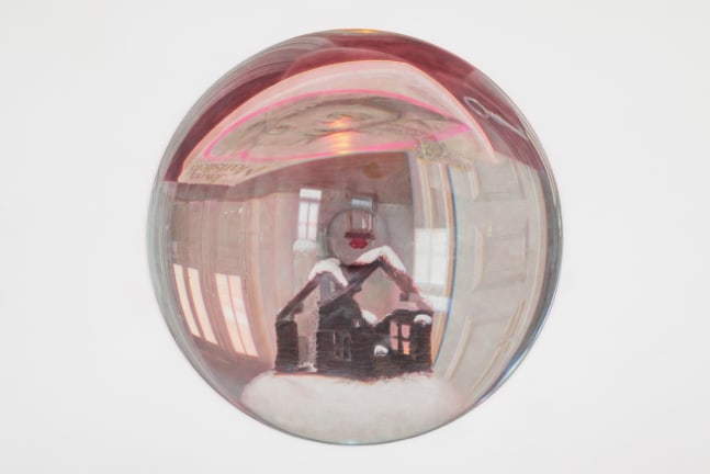 House

2023

Oil on acrylic resin

&amp;oslash; 120 x 8 cm / &amp;oslash; 47 1/4 x 3 1/8 in

&amp;copy; Melanie Ebenhoch