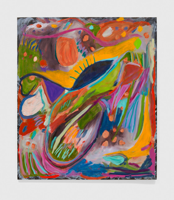 colorful abstract painting by Josh Smith