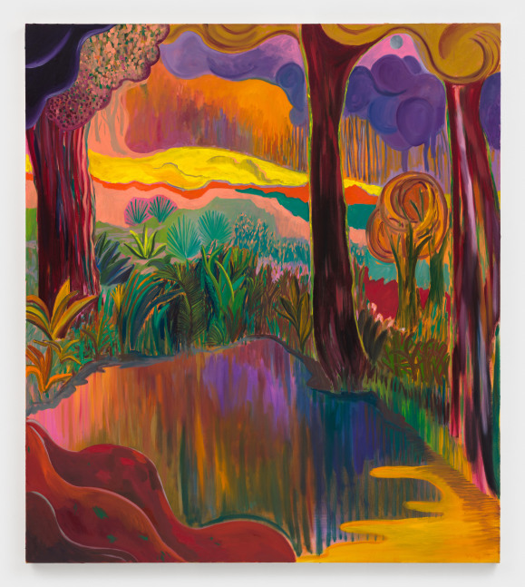 abstract flower painting by Shara Hughes