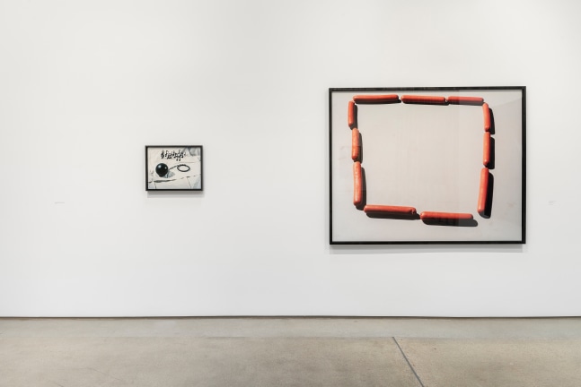 Installation view of Works by Lucas Blalock