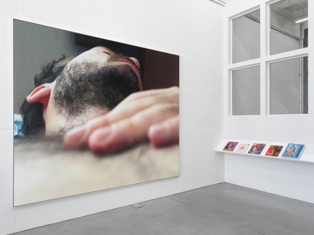 Installation view, Steven Shearer, The Golden Recline, Galerie Eva Presenhuber, Maag Areal, Zurich, 2025