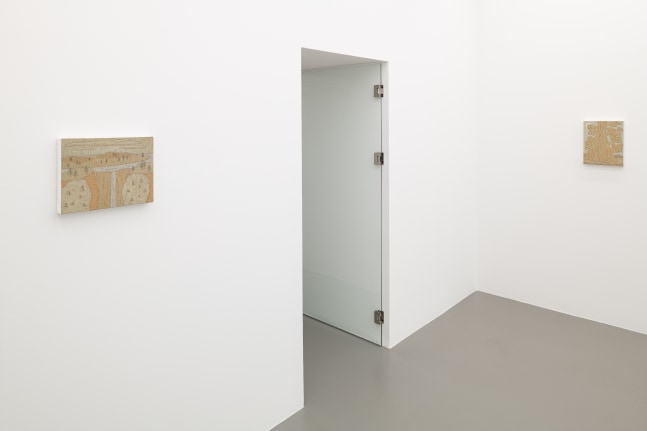 installation view of paintings and drawings by John Dilg