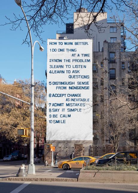 Installation view of public installation by Peter Fischli David Weiss