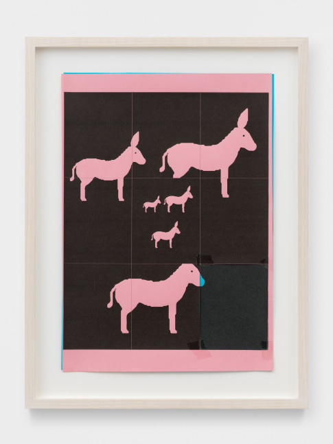 A SIMPLE FRIEND (29)
2020
Photocopy on colored paper, transparent tape
Sheet 29.5 x 21 cm / 11 5/8 x 8 1/4 inches
Frame 37 x 28 x 3 cm / 14 5/8 x 11 x 1 1/8 inches
CARRO47539