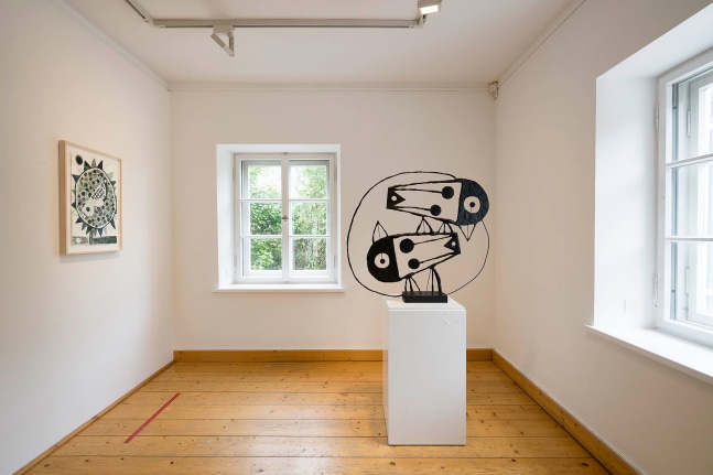 Installlation view, Austin Eddy, Vogel, Fisch und Farbe, Museum Penzberg &amp;ndash; Sammlung Campendonk, Penzberg, 2025