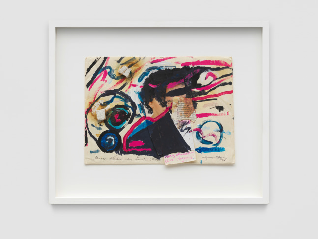 Beim Necken von Leuten (Studie)

Mid 1970s

Collage, gouache on paper

Sheet 23.5 x 32.5 cm / 9 1/4 x 12 3/4 in

Frame 38.5 x 46.5 x 3 cm / 15 1/4 x 18 3/8 x 1 1/8 in

&amp;copy; Archiv Franz West &amp;copy; Estate Franz West