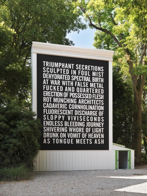 Installation view of Venice facade by Steven Shearer