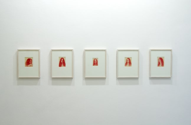 Installation view of works by Steven Shearer