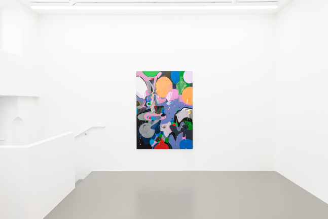 installation view of paintings and drawings by Michael Williams