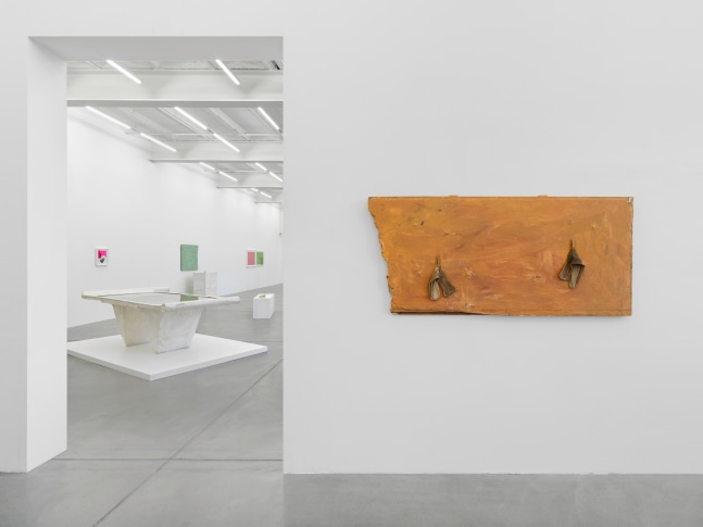 Installation view, Franz West, Die fr&amp;uuml;hen Werke / Early Works, Galerie Eva Presenhuber, Maag Areal, Zurich, 2025