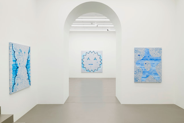 Installation view, Amy Feldman, Good Fortune, Galerie Eva Presenhuber, Vienna, 2025