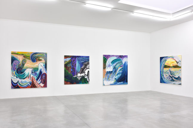 Installation view of Works by Lucas Blalock