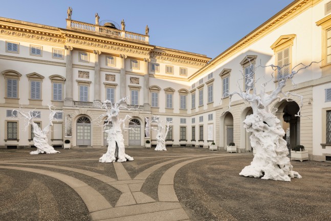 Installation view, Ugo Rondinone, terrone, Galleria d&amp;#39;Arte Moderna, Milan, 2025